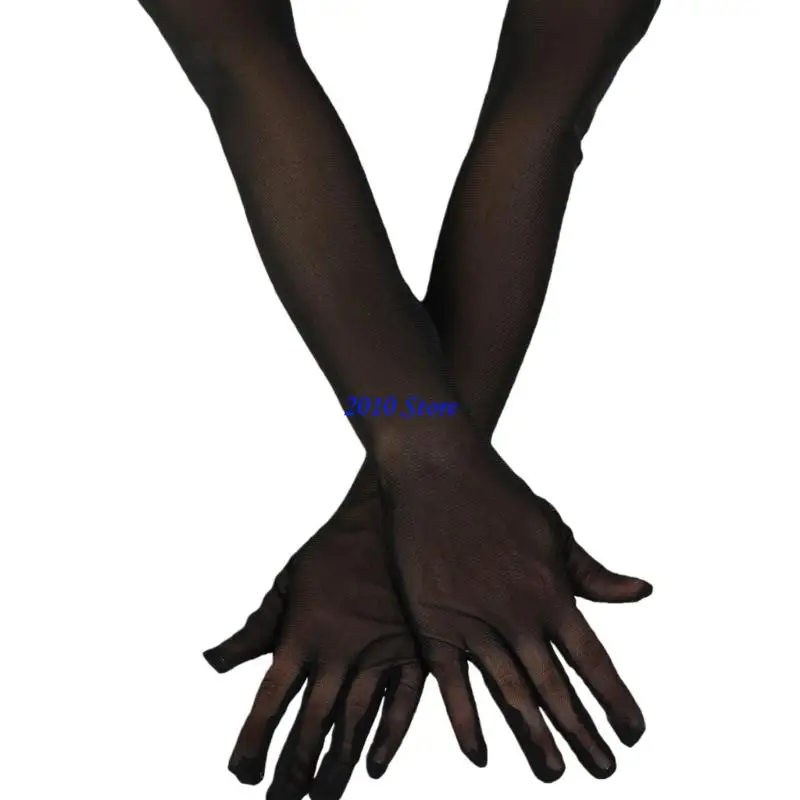 

F3MF Стильные перчатки с удлиненными рукавами, прозрачные удобные эластичные рукава для женщин