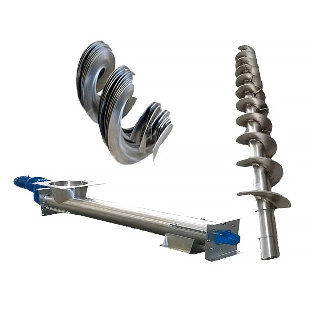 Custom Stainless Steel and Carbon Steel Spiral Pusher Blades Harvester New Spiral Blade Pusher Spiral Conveyor Spiral Blades