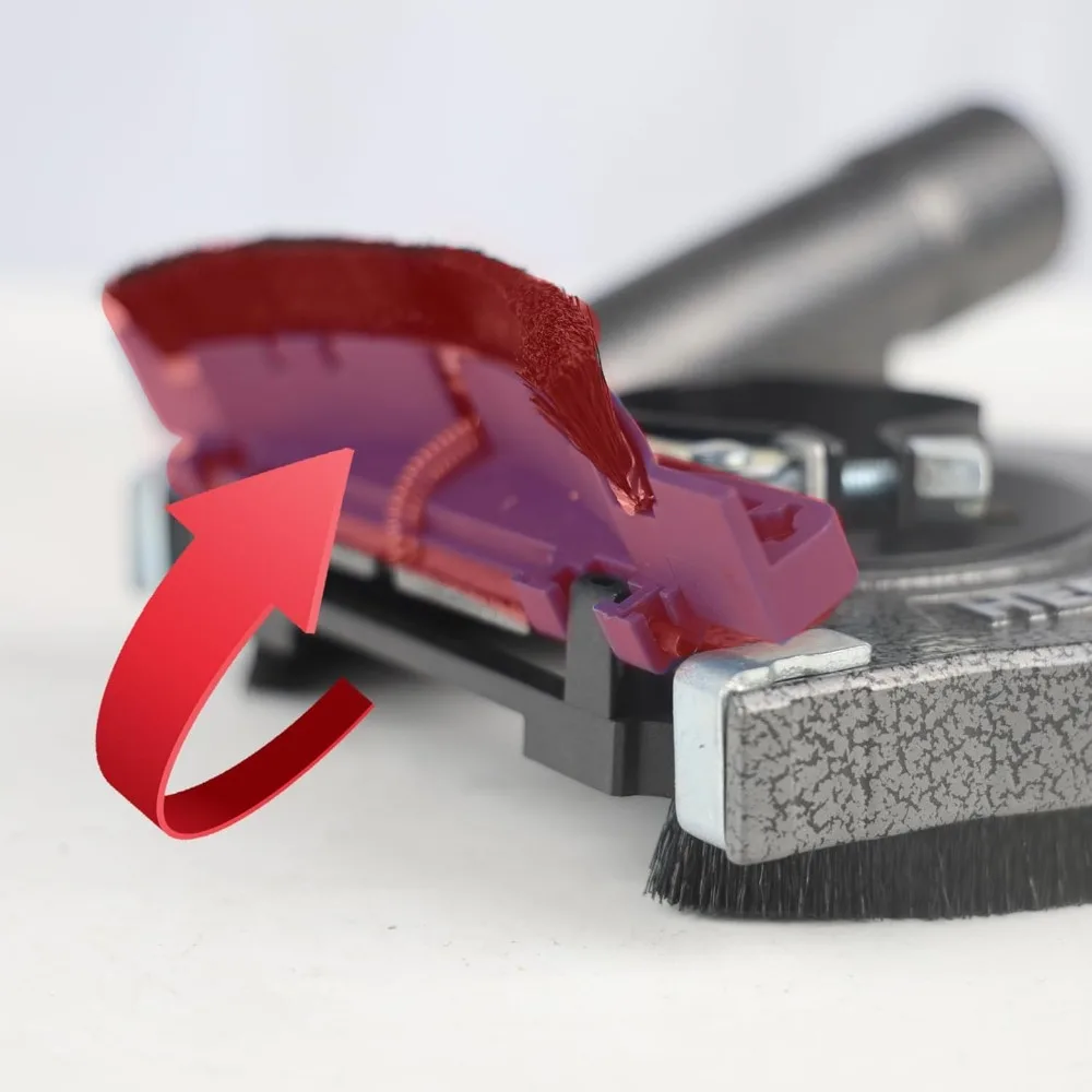 HERZO 125 مللي متر كفن غبار ألومنيوم لطاحونة الزوايا مع عجلة طحن 125 مللي متر #5