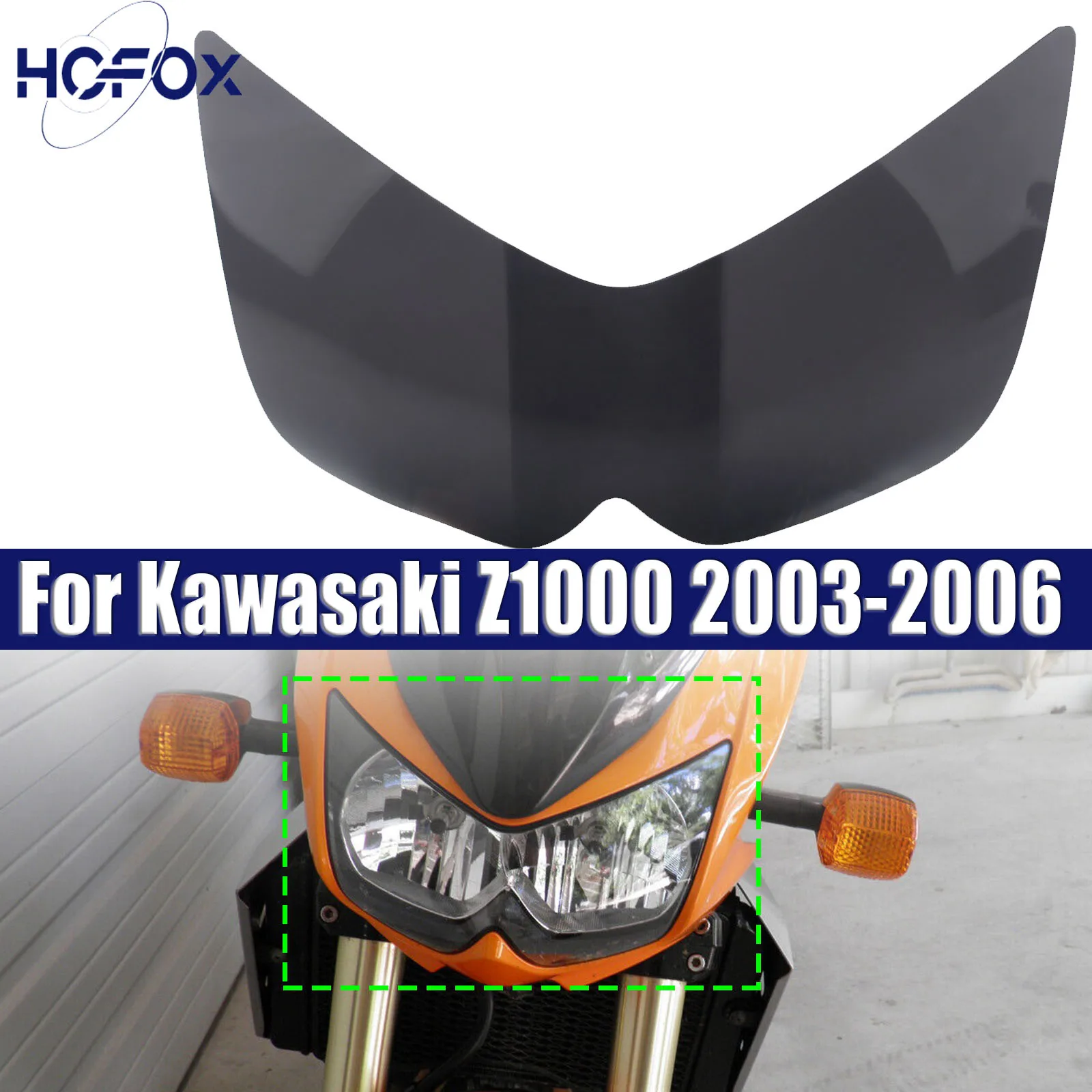 For Kawasaki Z1000 2003-2006 Motorcycle Headlight Film Sticker Clear Protective Film