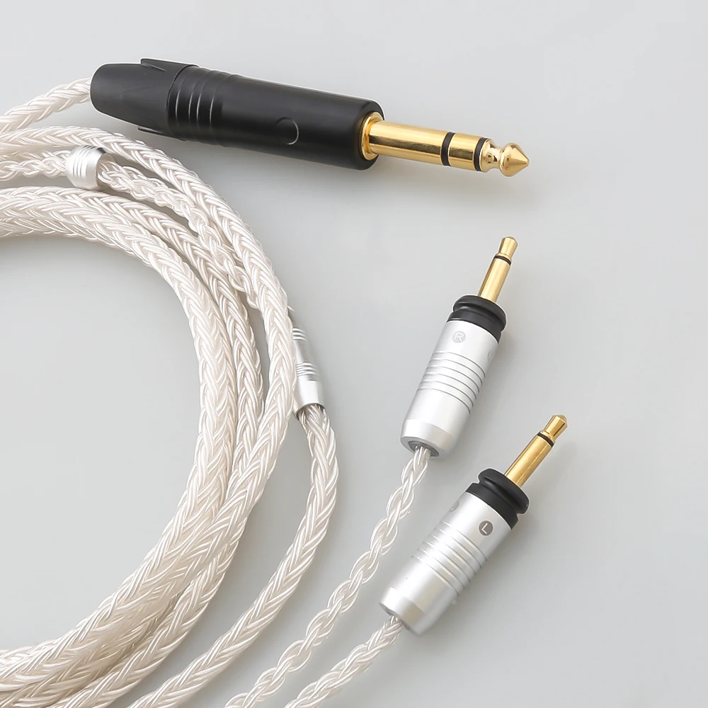 HiFi 16 Core Silver Plated 6.5/3.5mm 4.4mm/4pin XLR Clear Celestee NEW Focal ELEAR Headset French Utopia Upgrade Headphone Cable