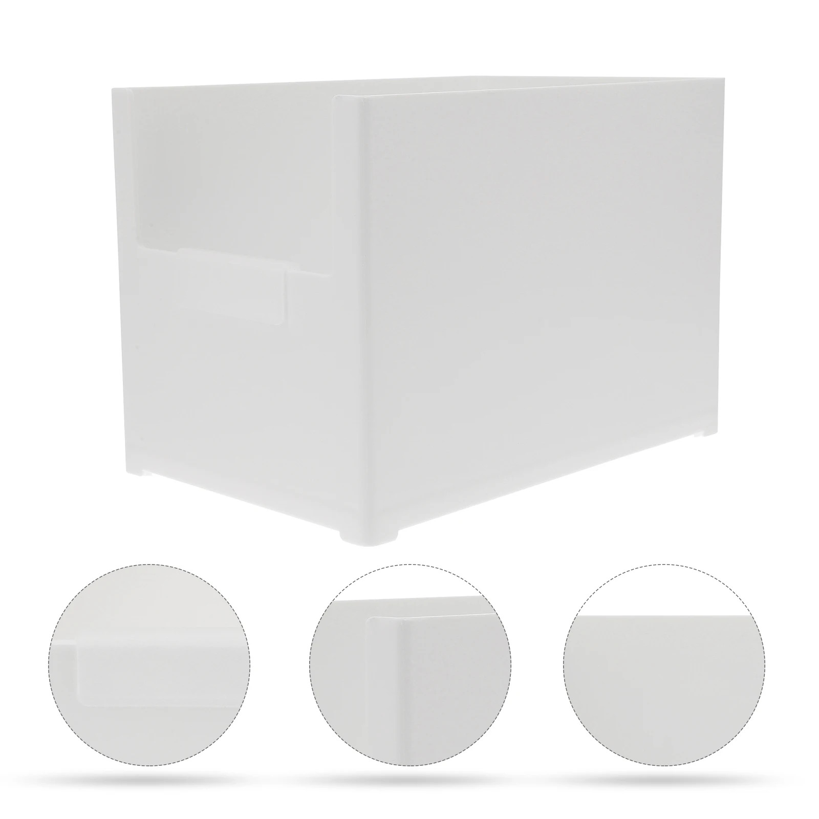 

Stackable Plastic Storage Box Multi-Purpose Container Desktop Organizer Kitchen Sundries Holder Container Home