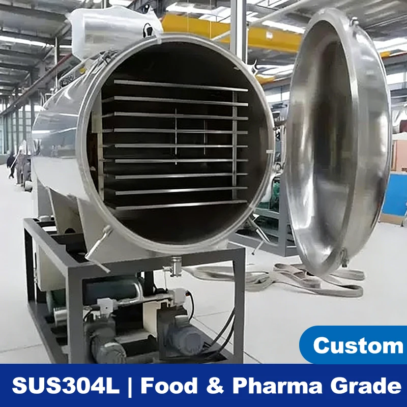 New Generation Industrial Freeze Drying Equipment Pump for Food Processing High Efficiency Large Scale SUS304 Customized
