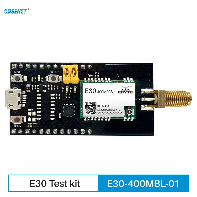 433MHz 470MHz Test Board Development Evaluation Kit for E30-400M20S USB Interface CDSENET E30-400MBL-01 STM8