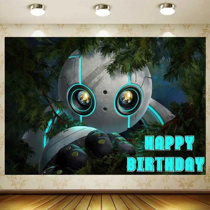 

The Wild Robot backdrop Children's Birthday Party supplies baby shower banner Background wall Decoration