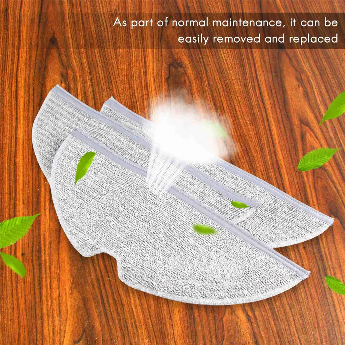 newA10R 10Pcs Full Coverage Mopping Cloths for S5 S50 S51 S55 S6 S6 MAXV S5 MAX Vacuum Cleaner