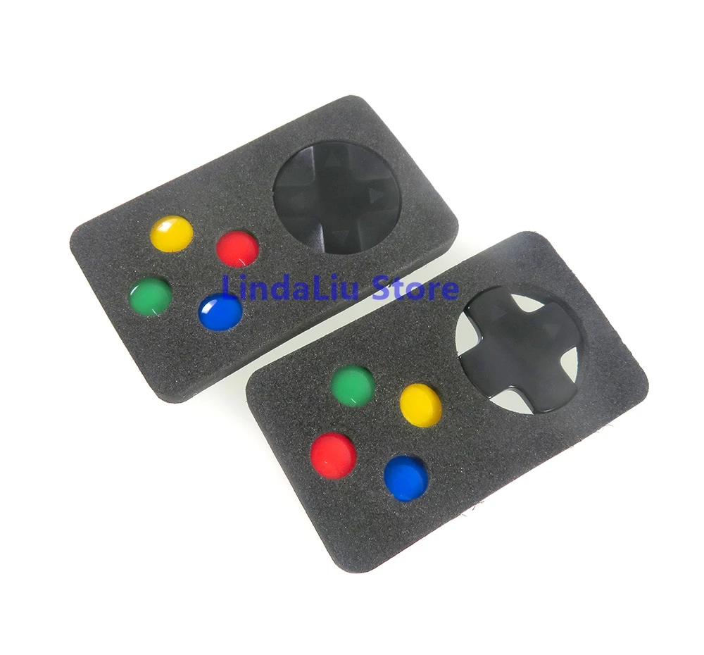 1set D-pad Bewegen Kreuz Richtung Taste ABXY Schlüssel Aufkleber Joystick Thumb-Stick Grip Cap Abdeckung Für nintend Schalter Haut Fall