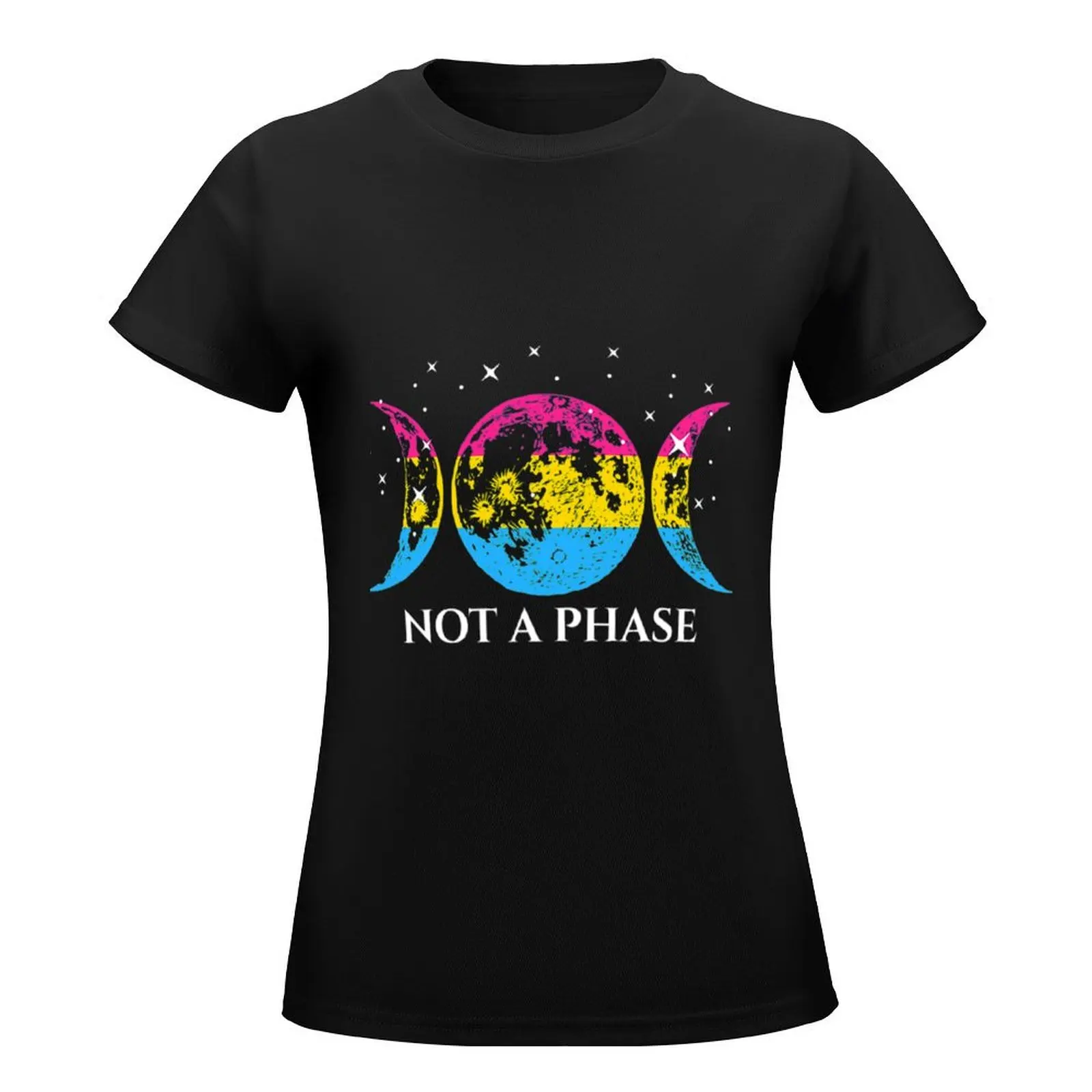 Not A Phase Pansexual Pride T-Shirt graphics Female clothing shirts graphic tees Summer Women's clothing