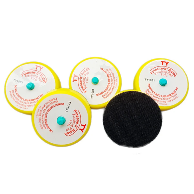 

10Pcs 3 Inch 70mm Pneumatic Sandpaper Chassis Back Velvet Sandpaper Tray Elastic Cushion Pad Rubber Polishing Disc Grinding Disc