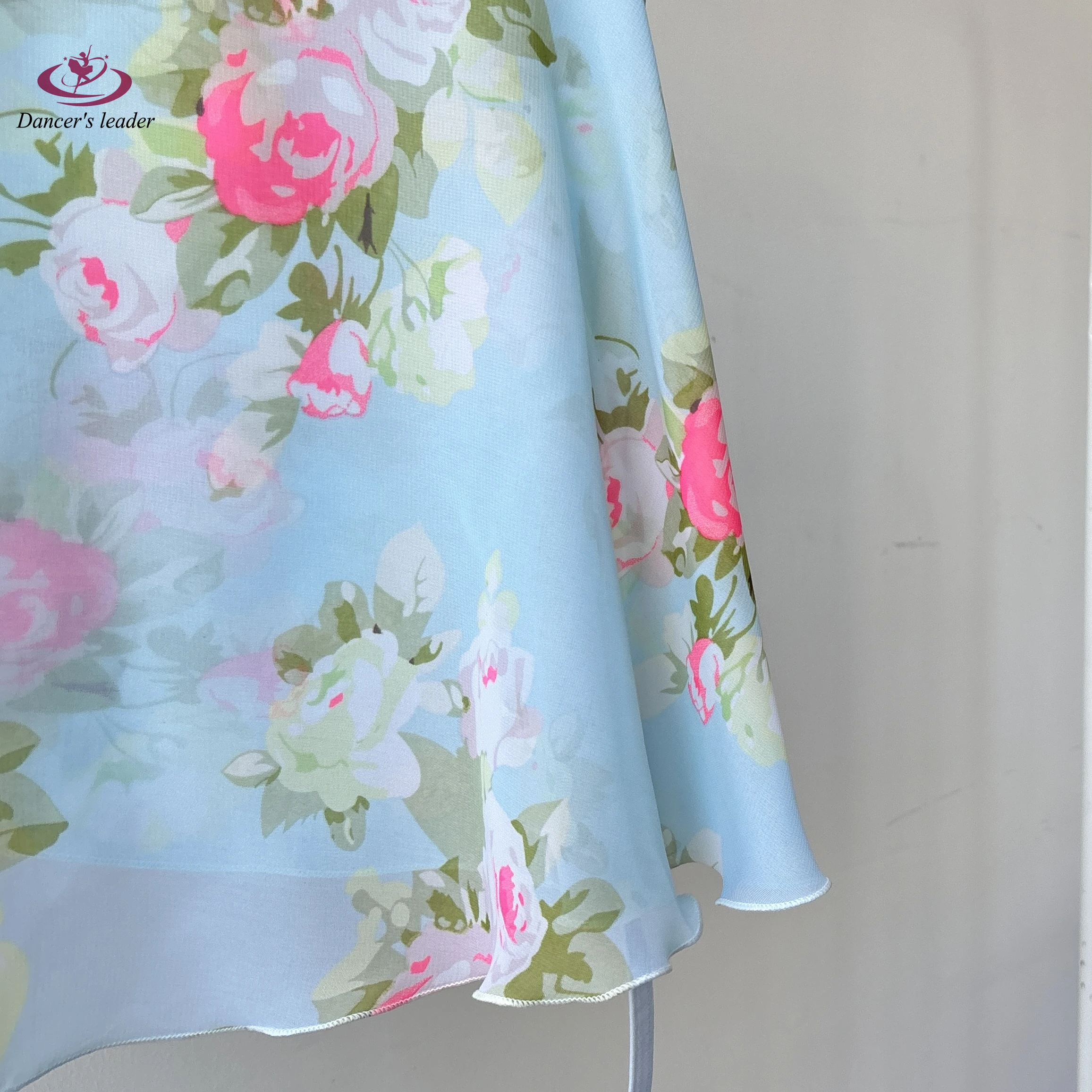 กระโปรงบัลเลต์ลายดอกกุหลาบ กระโปรงเต้นรำสำหรับผู้หญิง กระโปรงฝึกซ้อมยิมนาสติก เสื้อผ้าผู้หญิงสำหรับผู้ใหญ่ กระโปรงเต้นรำลิริคอล