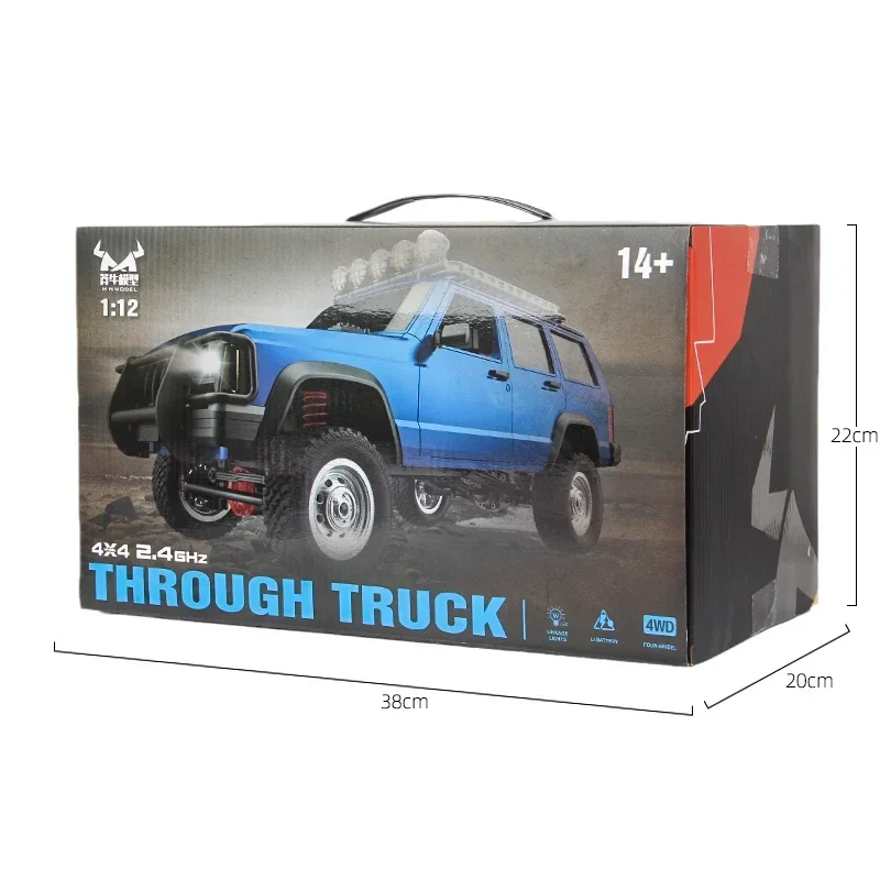 MN78 RC 자동차 1/12 2.4G 풀 스케일 체로키 4WD 등산 자동차 원격 제어 장난감 소년을위한 오프로드 차량 레이싱 자동차 장난감