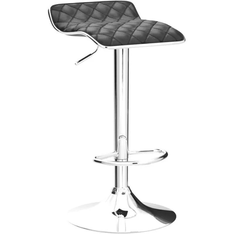 Adjustable Bar Stools Set of 2, Bar Height Stools for Kitchen Counter