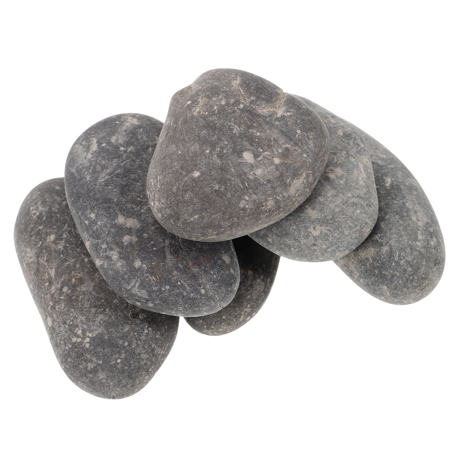 

6Pcs Rock Painting Stones Smooth Flat Pebbles DIY Craft Supplies River Rocks Painting Kits Kindness Stones Pebbles