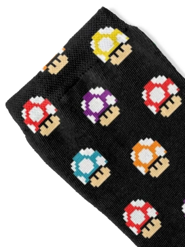 بكسل ريترو الفطر نمط الجوارب الكاحل الشتاء الهدايا الرجال القطن عالية الجودة الرجال الجوارب النسائية
