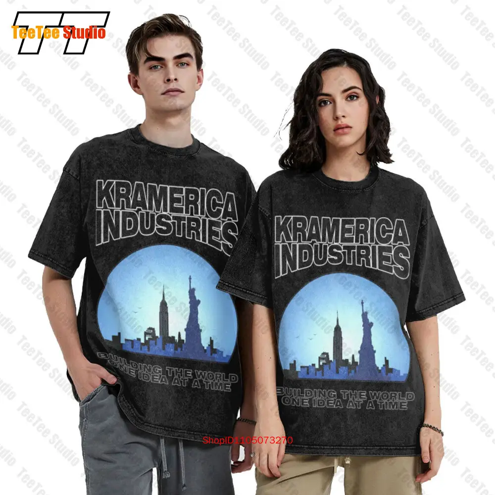 تي شيرت Kramerica Industries Cosmo Kramer Seinfeld Vintage كبير الحجم 9QP0