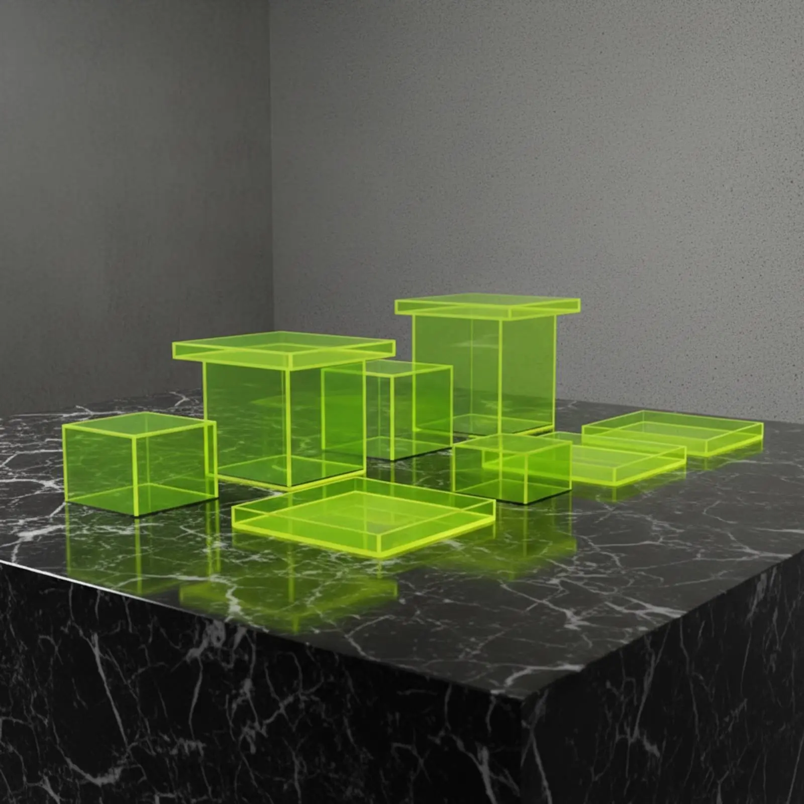 

10 Pieces Acrylic Buffet Display Stand Versatile Multi-Use Buffet Display Stands Dessert Table Stands Scuff-Resistant Resistant