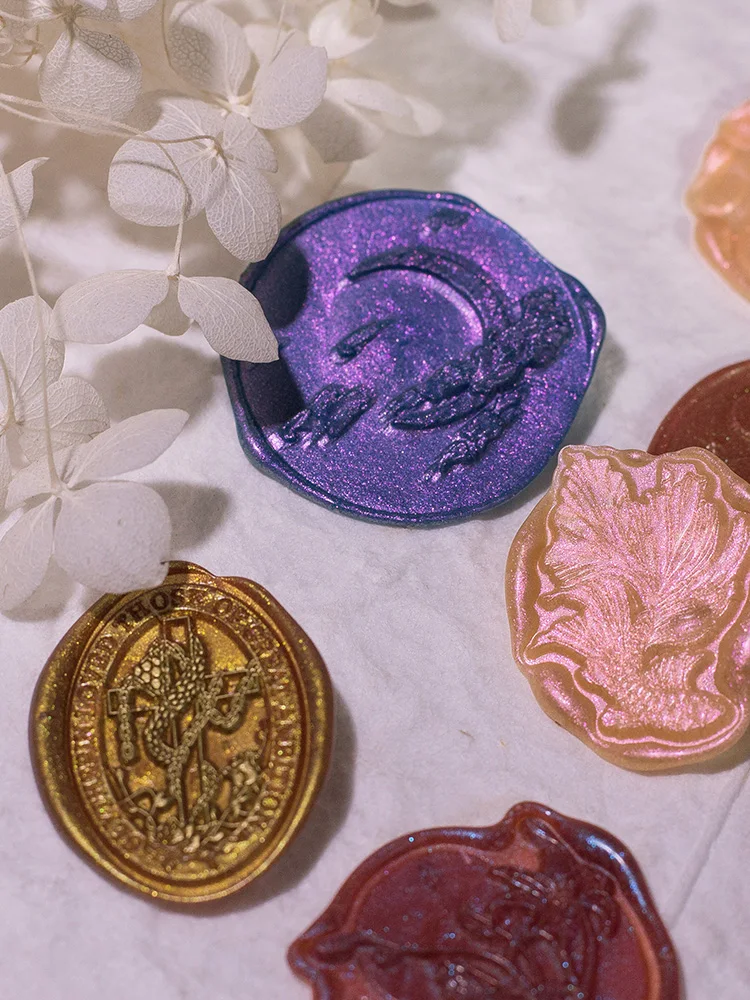 Polarized Pearlescent Cherry Blossom Lacquer Wax Particles Sealing Wax Wedding Lacquer Seal Envelope Sealing Wax