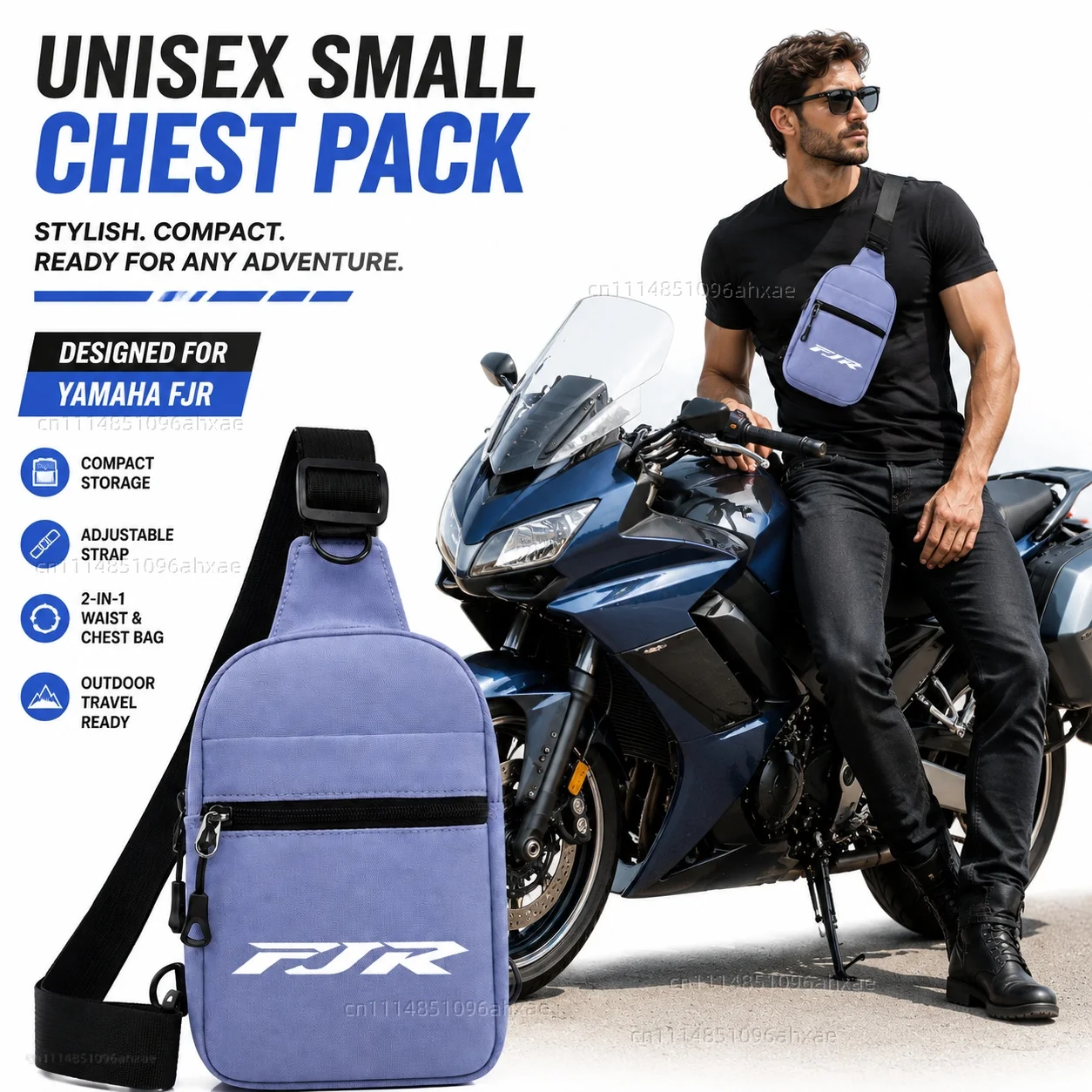 Motorcycle 2In1 Multi-functional Waist Bag Chest Bag Outdoor Travel Bag For YAMAHA FJR 1300 FJR1300 FJR1200 2006-2021