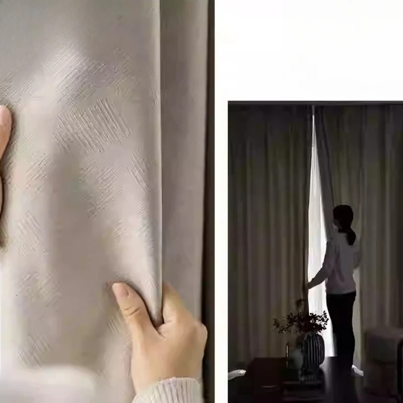 

Custom Size Fashion Luxury European Curtains for Living Room and Bedroom Finished Product Protection Modern Nordic Decoration