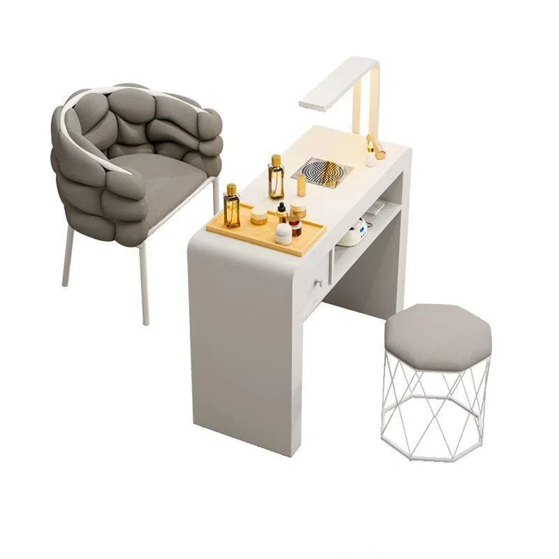 

New Style Modern Beauty Wholesale Nail Salon Furniture Sets Salon Manicure Desk Nail Table and Chair
