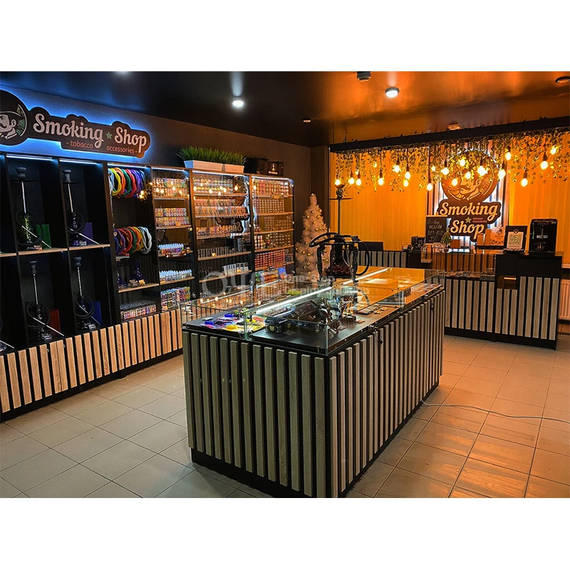 Custom. custom ized Möbelhaus Glas theke Rauch geschäft Show Displays für Rauch geschäft