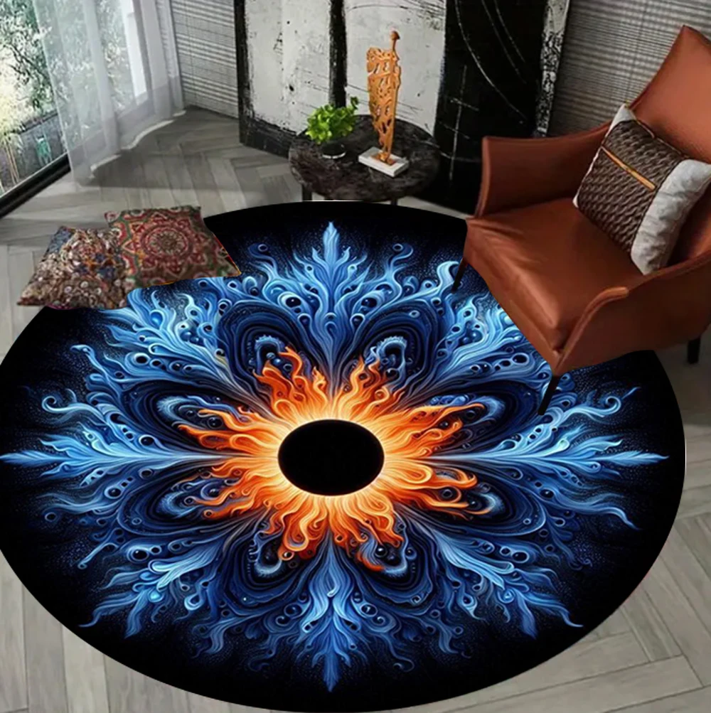 1pc Creative Eye Carpet Home Decoration Floor Mat Anti Slip Most Suitable for Homestay Living Room Bedroom Home Decoration Roses