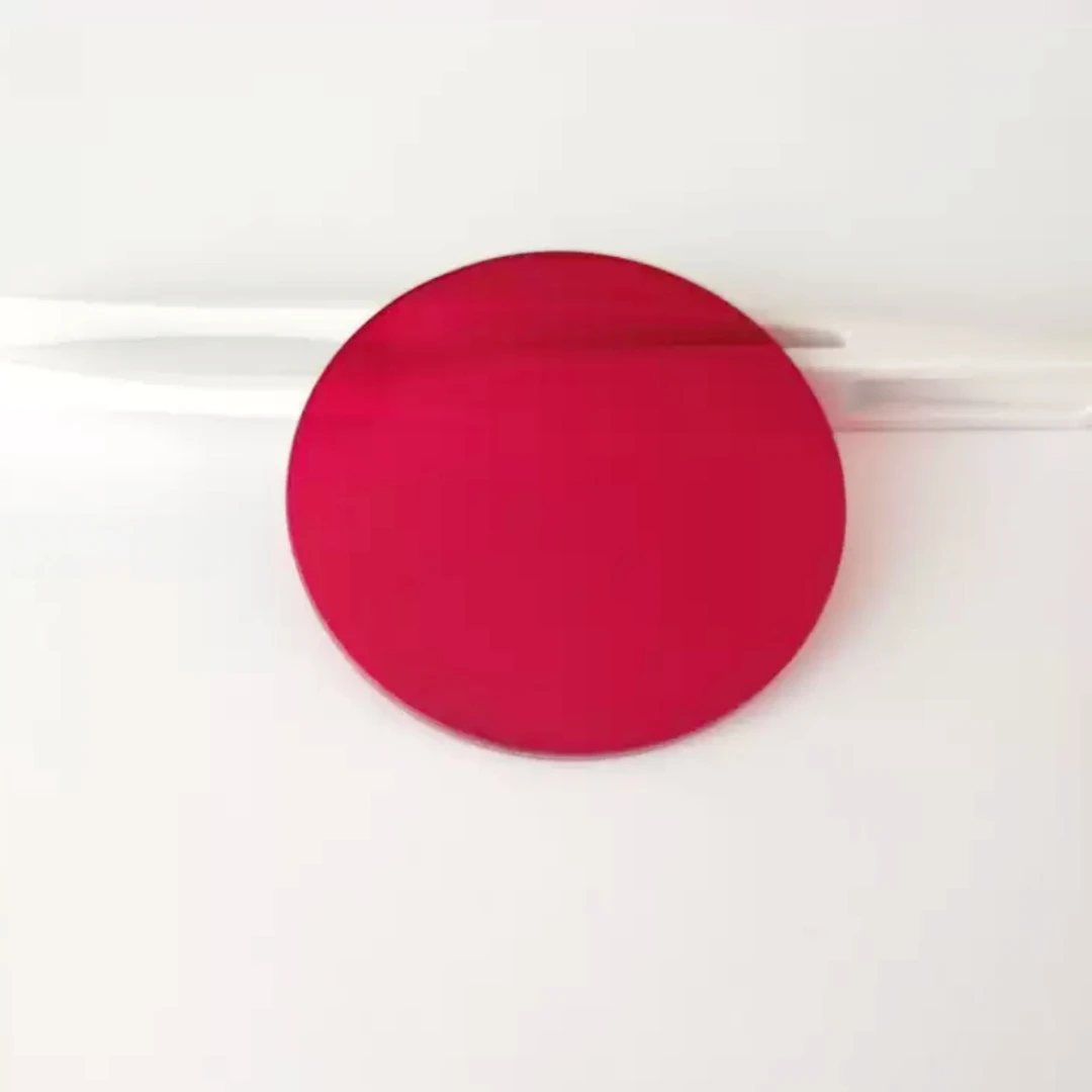 8-100mm Red Light Long Pass Filter 610nm Cut-off Optical Glass Lens for Biomedical Optics IR Night Vision Camera Laser  RG610