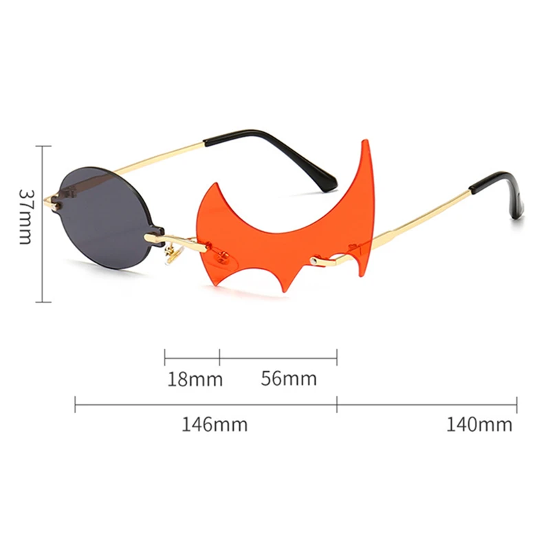 Anime Danganronpa Monokuma Cosplay Costume Eyewear Glasses Gothic Hip Hop Punk Eyeglasses Sunglasses Unisex Accessories Prop