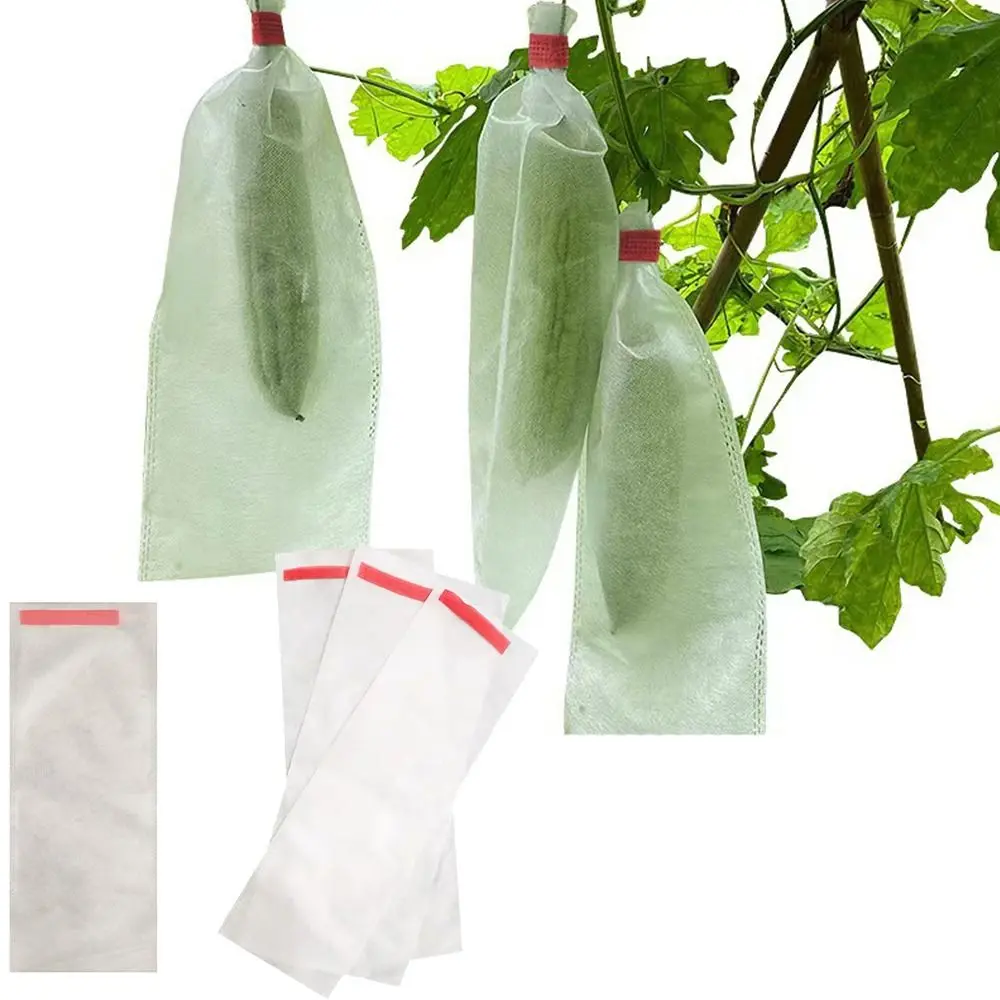 100Pcs Fabric Planting Pocket Fruit Protection Bags Garden Greenhouse Supplies Anti-bird Insect Barrier Pouch Planting