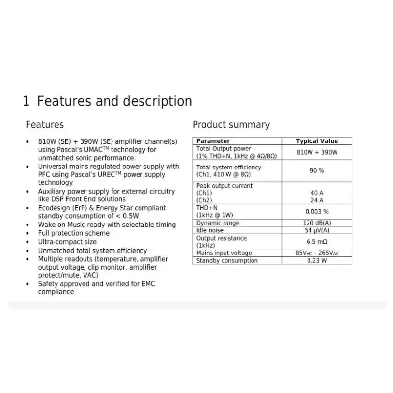 For PASCAL digital power amplifier module L-PRO2S