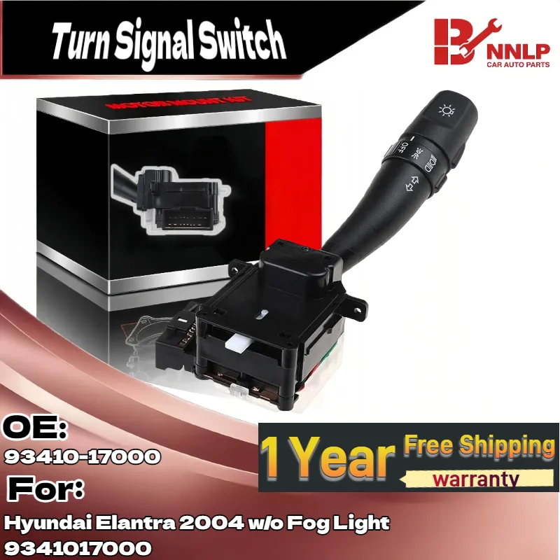 

For Headlight Turn Signal Switch for Hyundai Elantra 2004 w/o Fog Light 9341017000