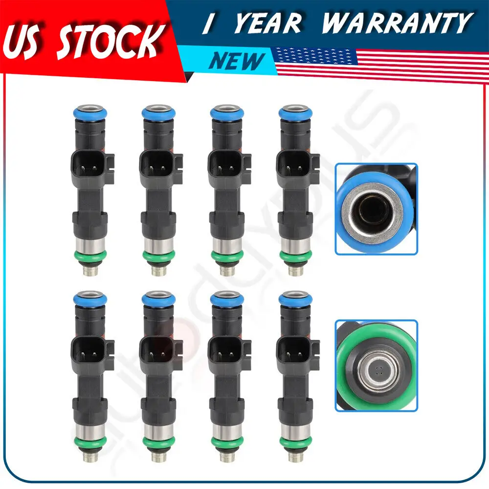 

8 PCS Fuel Injectors For Ford LOBO F-150 5.4L 2004 3L3Z9F593DA FJ953