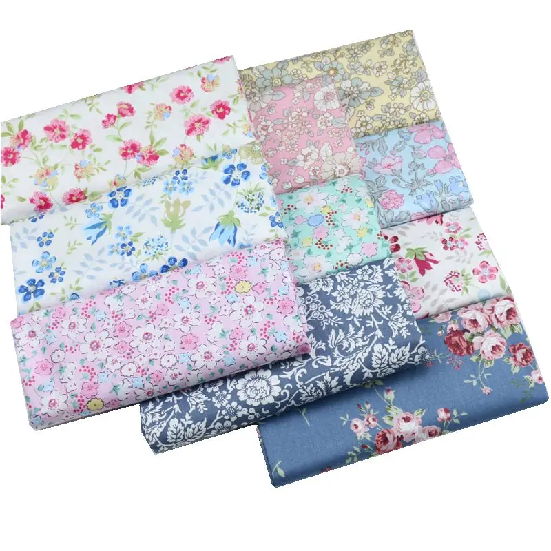 160x50cm Floral Twill Cotton Fabric for DIY, Children's Wear Cloth, Make Bedding, Quilt Home Decoration Sewing Cloth