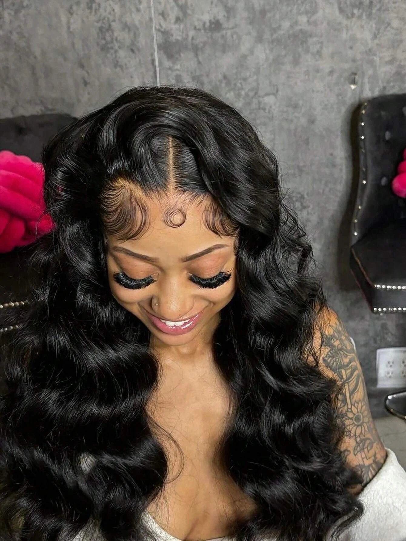 13x6 الجسم موجة الدانتيل الجبهة خصلات الشعر المستعار الإنسان قبل قطعها 300% الكثافة شفافة HD ريمي الدانتيل شعر مستعار أمامي البرازيلي للنساء