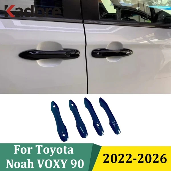

Для Toyota Noah VOXY 90 2022-2026 хромированная боковая дверная ручка, ручки, защита чаши, накладка, аксессуары для внешнего стайлинга автомобиля