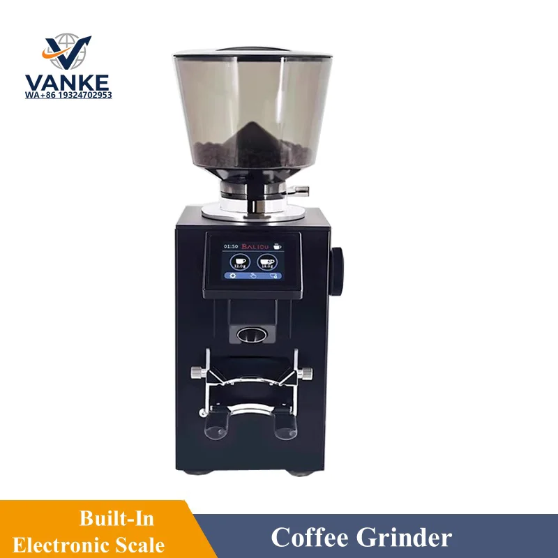 110V/220V Coffee Grinder 64mm Titanium Burr Weighing Quantitative Grinder Espresso Grinder Miller