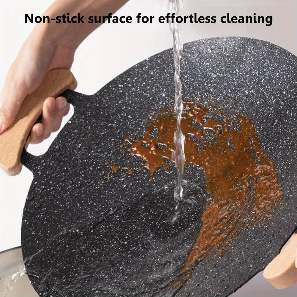 

1 шт., 30 см, уличная сковорода-гриль для барбекю, антипригарная плита, противень для выпечки, корейская тарелка для гриля, оборудование для кемпинга