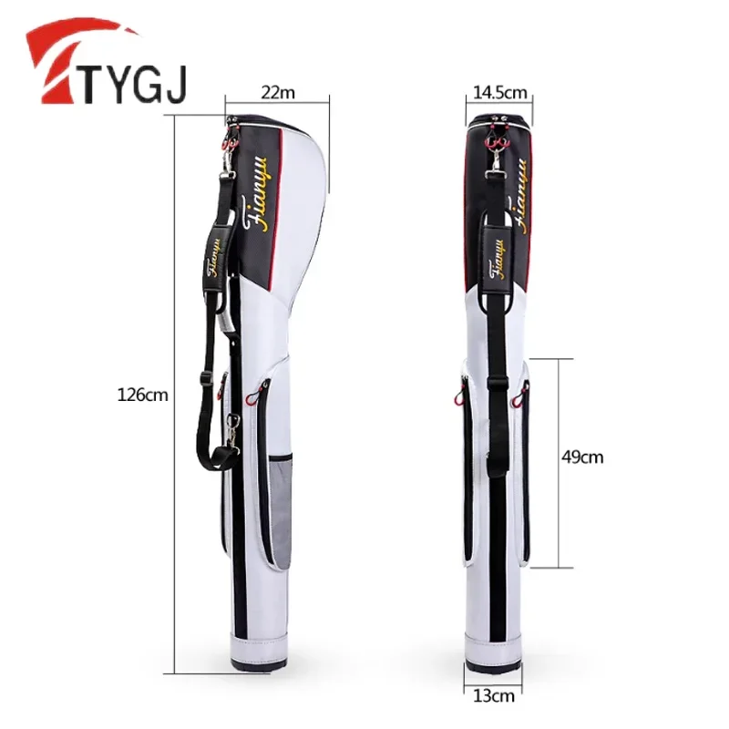 TTYGJ Waterproof Golf Gun Bags Portable Anti-collision Stand Pack with Shoulder Strap Lightweight Golf Bags can Hold 6-7 Clubs