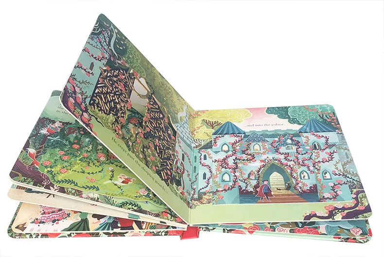 Usborne Peep Inside Fairy Tale Sleeping Beauty Montessori Educational English Picture Book for Kids Reading 3D Flap Story Books