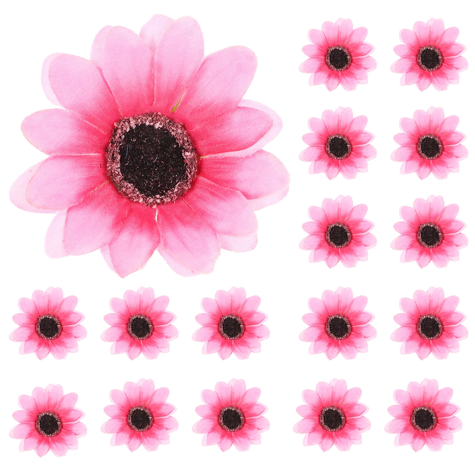 

50Pcs Simulation Sunflowers Small Fake Flowers for Wedding Decorations Valentine's Day Craft Projects DIY Wreath Making Supplies