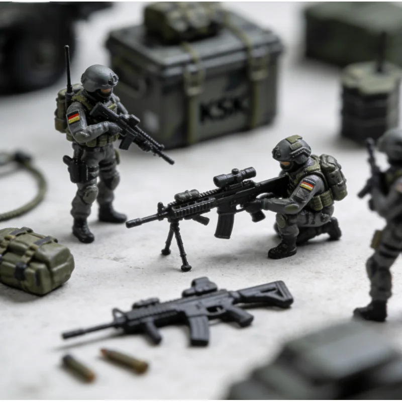 

Масштабная модель 1:72, 8 фигурок современного немецкого спецназа KSK, 8 солдат, коллекционные фигурки, аксессуары для сцен, коллекционная коллекция