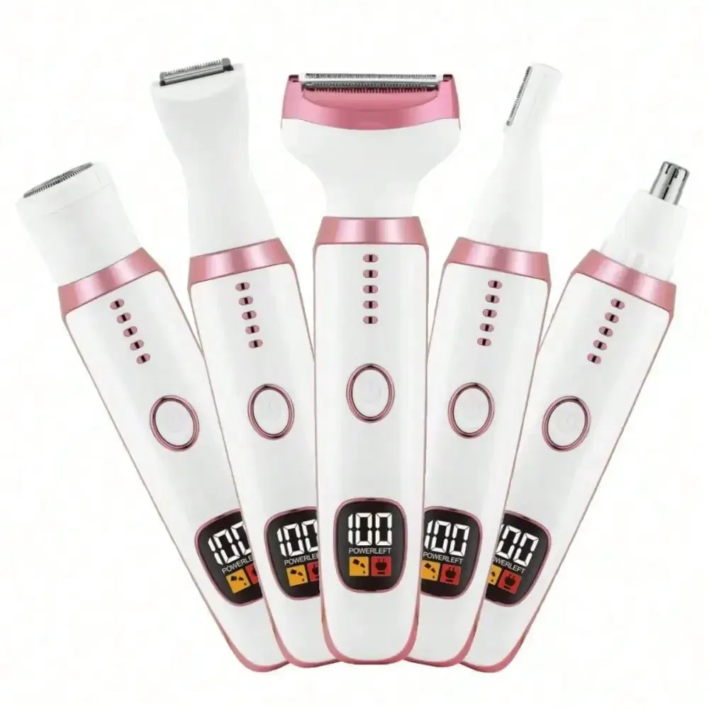 Multifunctional shaver Electric haircut Razor 5-in-1 digital display Women's body Private parts Hair trimmer