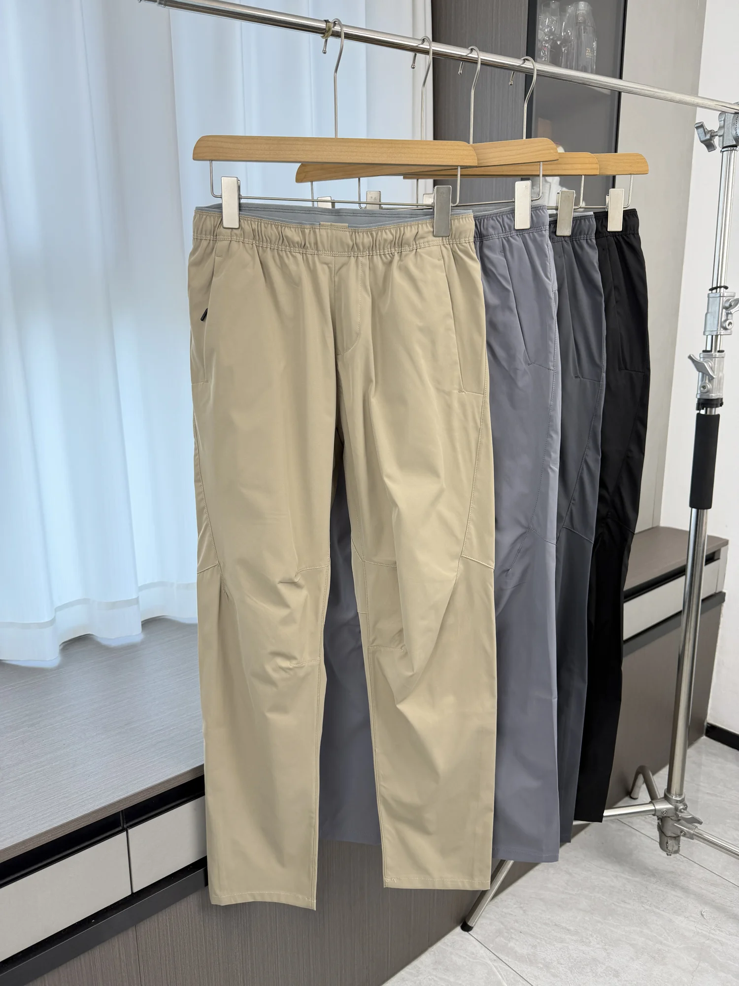 Recommended 3D Tailored Men's Spring Summer Thin Breathable Outdoor Sports Straight Casual Pants Comfortable Straight Leg Tro...