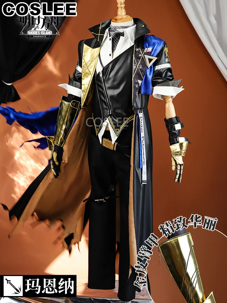 COSLEE Młynar Nearl Cosplay Arknights Costume Game Suit Mlynar Uniform Halloween Carnival Party Outfit Men XS-3XL New