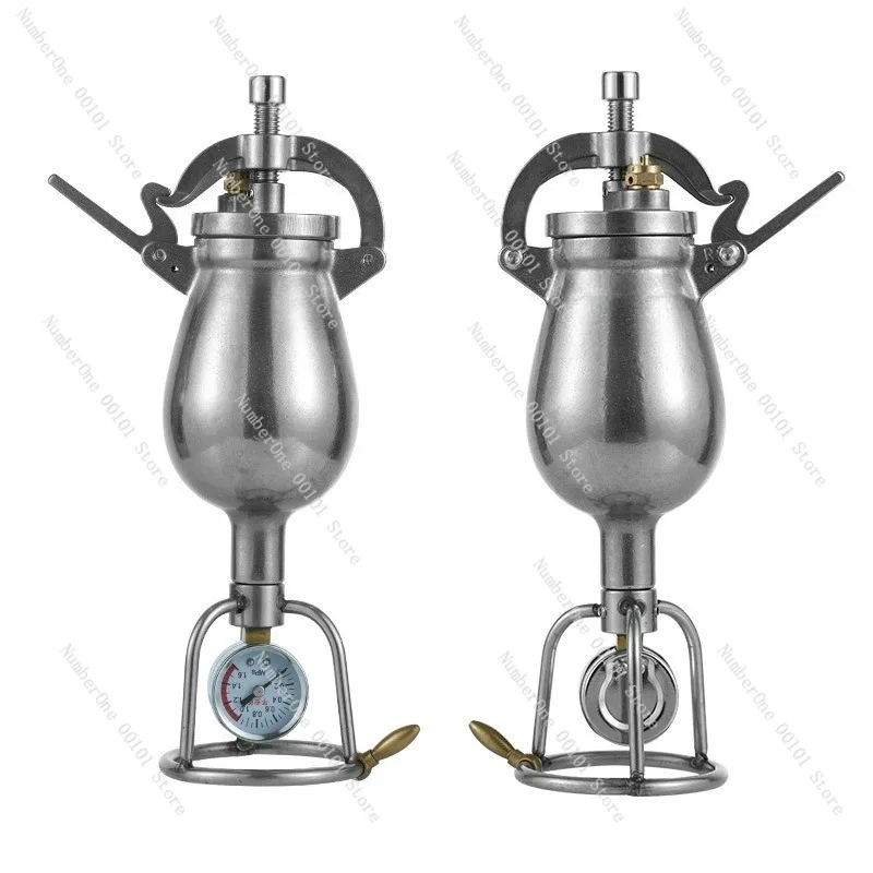 Mini Popcorn Maker,Home Use 304 Stainless Steel Vintage Hand-Cranked Popcorn Pot,Small-Sized Popcorn Machine,Internet-Famous