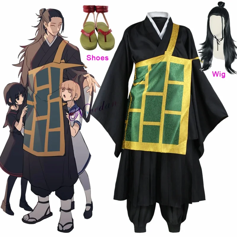 Anime JJK Geto Suguru Cosplay Kostuum Schoenen Pruik Kimono Voor Mannen Vrouwen Halloween Party Kleding Japanse Stijl Uniform