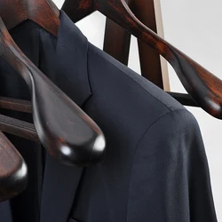 4pcs Solid Wood Haners Wide Shoulders Coat Haners Wooden Non Slip Suit Pants Clothes For Closet Warrobes Ogazer