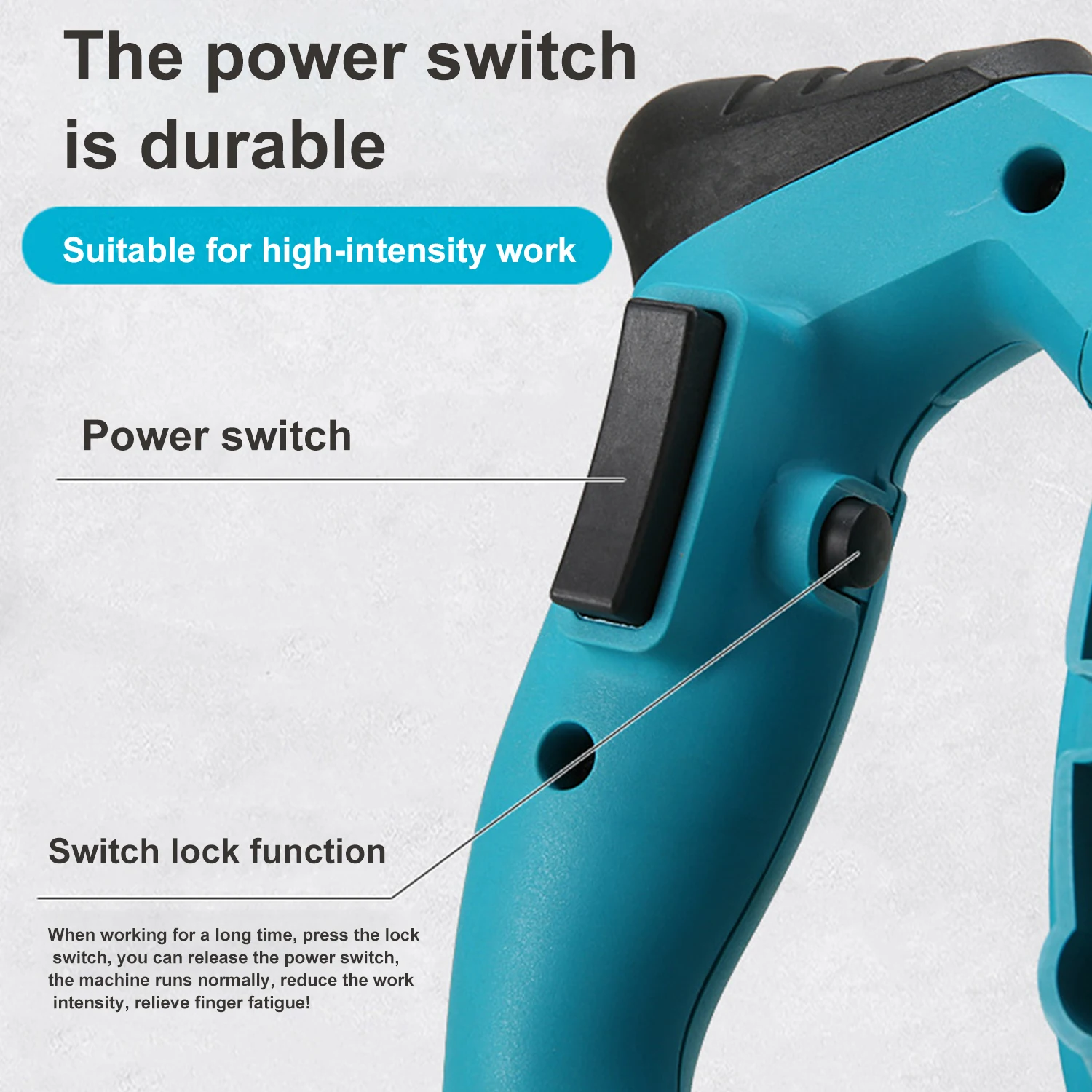 2100W Elektrischer Betonmischer 6-stufig Einstellbar Tragbarer Handmixer für Zement, Mörtel, Putz und Farbe – Detail 4