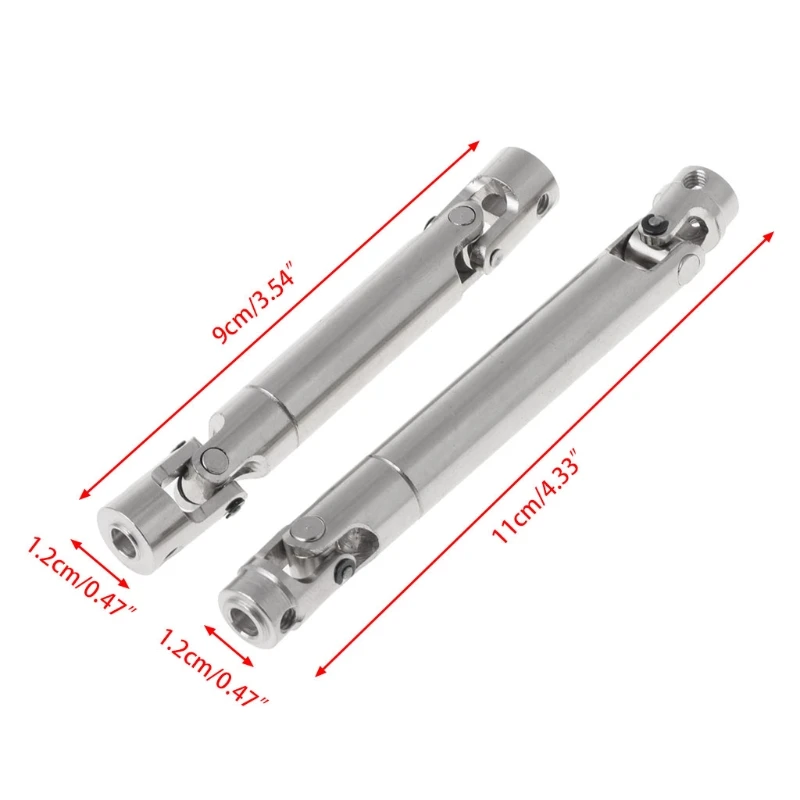 

2pcs Metal Remote Car Crawler Shaft Crawler Shaft Suitable for Remote Car Rear Crawler Wear-resisting