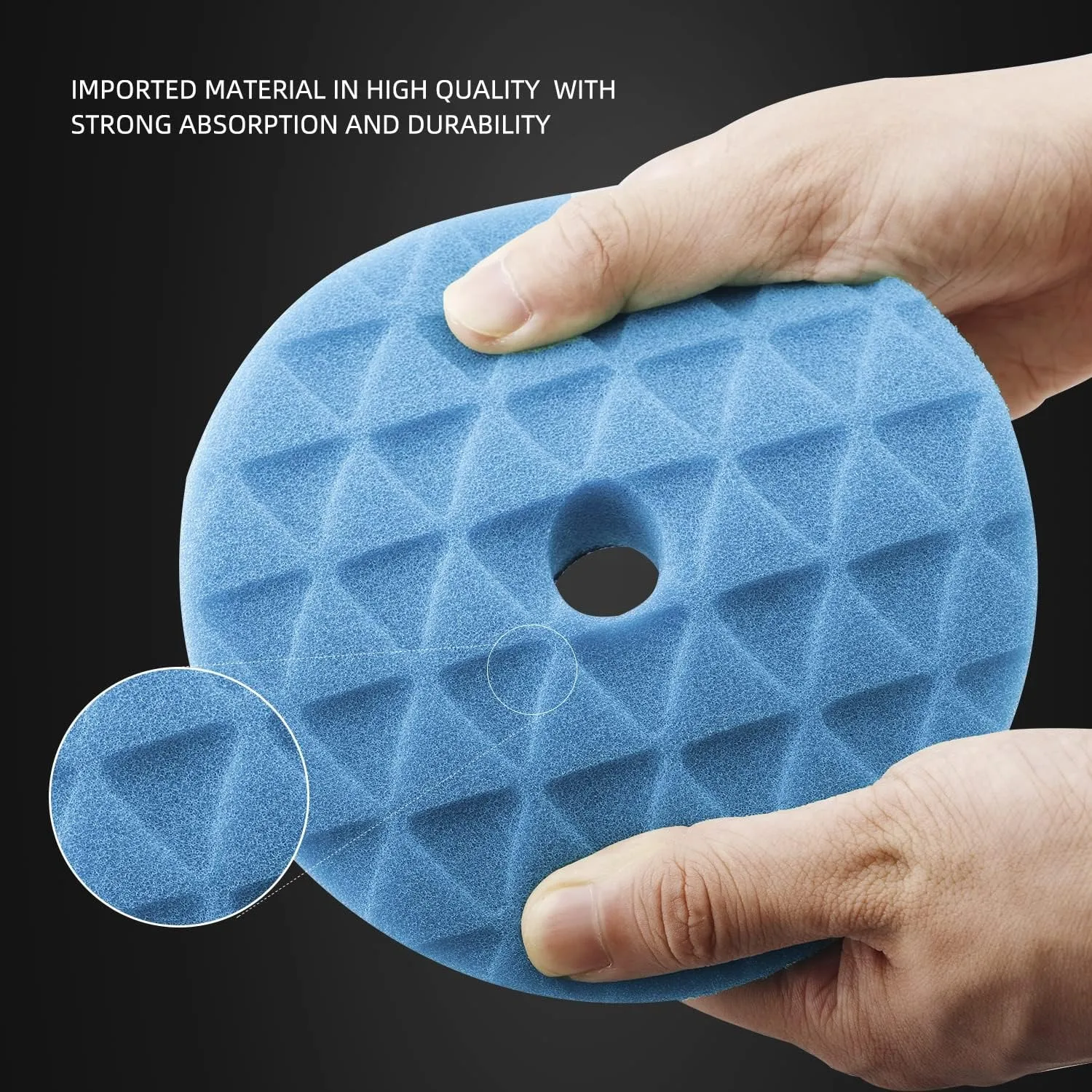 Polishing Pads, 5 Inch 125mm Orbital Buffer Polisher Pads, Foam Polish Pad 5 Grits From Coarse to Fine for Polishing and Waxing view 4